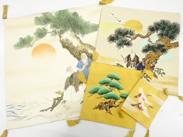 Antique fukusa, set of 4